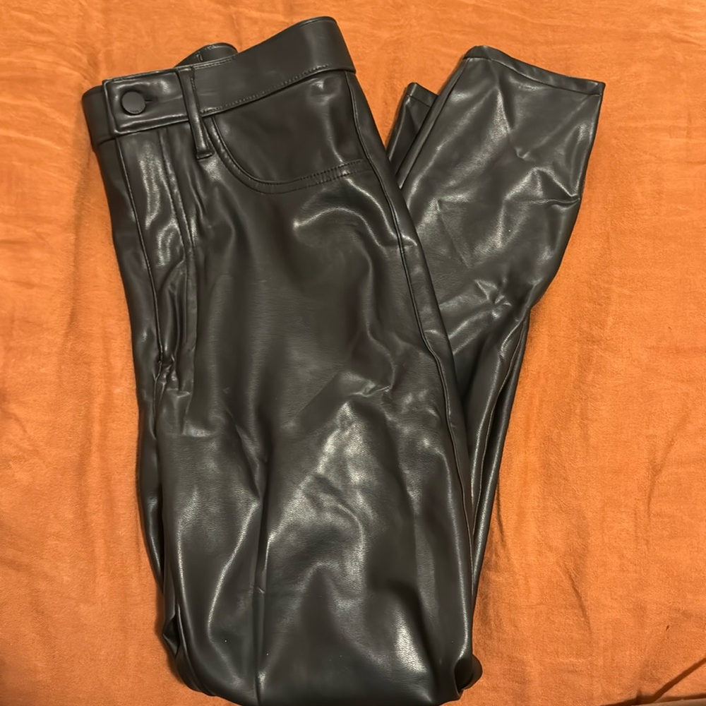 Pleather - Abercrombie- Ultra High Rise Super skinny Ankle pant